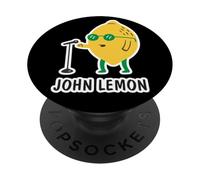 Lindo John Lemon Divertido Juego de Palabras Música Fruta Lema Broma PopSockets PopGrip Adhesivo