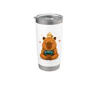 Lindo juego Capybara Kawaii Gamer Animal Capybara Gamer Vaso térmico de acero inoxidable de doble pared