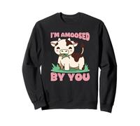 Lindo Juego de Palabras con Forma de Vaca I'm Amoosed by You, Divertido Humor Animal Sudadera