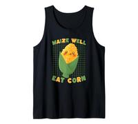 Lindo Juego de Palabras de maíz maíz Bien Comer maíz Camiseta sin Mangas