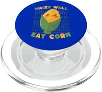 Lindo Juego de Palabras de maíz maíz Bien Comer maíz PopSockets PopGrip para MagSafe