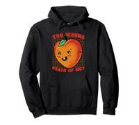 Lindo Juego de Palabras de melocotón Quieres Peach of Me Sudadera con Capucha