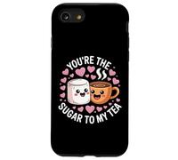 Lindo juego de palabras de té You're The Sugar To My Tea Couples Design Carcasa para iPhone SE (2020) / 7 / 8