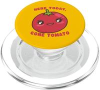 Lindo Juego de Palabras de Tomate aquí Hoy Pasado Tomate Humor PopSockets PopGrip para MagSafe
