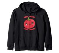 Lindo Juego de Palabras de Tomate aquí Hoy Pasado Tomate Humor Sudadera con Capucha