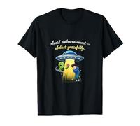 Lindo Juego de Palabras OVNI secuestro alienígena gráfico con Gracia Camiseta