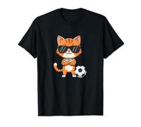 Lindo Jugador de fútbol del Gato de la Historieta Camiseta