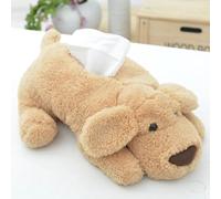 Lindo juguete de peluche de perro de peluche de dibujos animados, almohada de felpa suave para perro, juguete de peluche estilo anime, caja de pañuelos para coche y hogar accesorios de baño