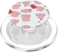 Lindo Kawaii Axolotl Anime Japanese Aesthetic Pattern PopSockets PopGrip para MagSafe
