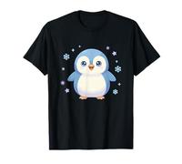 Lindo Kawaii Baby Penguin Winter Snowflake Magic Camiseta