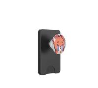 Lindo Kawaii Caricatura Coqueta emoción Triste Llorando Zorro PopSockets PopWallet para MagSafe