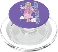 Lindo Kawaii Christian Manga Jesus You Are Loved Anime Púrpura PopSockets PopGrip para MagSafe