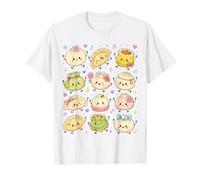 Lindo Kawaii Dumpling Pastel Anime Asiático Comida Amante Niños Niña Camiseta
