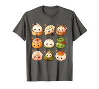 Lindo Kawaii Dumpling Pastel Anime Asiático Comida Amante Niños Niña Camiseta