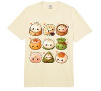 Lindo Kawaii Dumpling Pastel Anime Asiático Comida Amante Niños Niña Comfort Colors Adult Heavyweight T-Shirt
