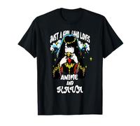 Lindo Kawaii Just A Girl Who Loves Anime Y Kava Tea Drink Camiseta