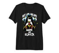 Lindo Kawaii Just A Girl Who Loves Anime Y Kava Tea Drink Camiseta Premium