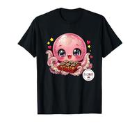 Lindo Kawaii Takoyaki Chibi Pulpo Japonés Street Food Camiseta