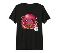 Lindo Kawaii Takoyaki Chibi Pulpo Japonés Street Food Camiseta Premium