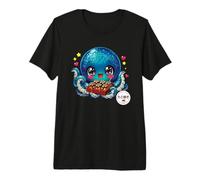 Lindo Kawaii Takoyaki Chibi Pulpo Japonés Street Food Camiseta Premium