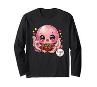 Lindo Kawaii Takoyaki Chibi Pulpo Japonés Street Food Manga Larga