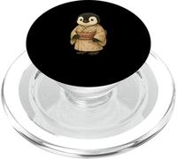 Lindo kimono de pingüino japonés Kawaii Floral Animal Art PopSockets PopGrip para MagSafe