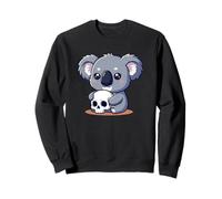 Lindo Koala Abrazando cráneo Kawaii Pastel gótico Animal Sudadera
