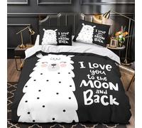 Lindo koala abrazando Funda de Edredón incluye Fundas de Almohada Juego de 3 Piezas Suave Estampado 3D Cremallera Oculta Antialérgica Animal de acuarela Funda Edredon for niña Double（200x200cm）