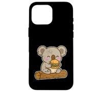 Lindo Koala Burger Snack Dibujos Anim Carcasa para iPhone 16 Pro MAX
