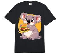 Lindo Koala Comiendo Hamburguesa Divertido Kawaii Animal Food Lover Comfort Colors Adult Heavyweight T-Shirt