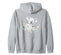 Lindo Koala Floral Kawaii Australia Fauna Animal Sudadera con Capucha