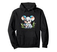 Lindo Koala mamá y bebé Animal ilustración Sudadera con Capucha