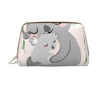 Lindo Koala mamá y bebé bolsa de cosméticos de cuero bolsa pequeña bolsa con cremallera estuche de lápices organizador de artículos de tocador Bea, color, 5.0cm*10.5cm*20.5cm, Estuche para lápices
