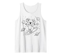 Lindo Koala Space Explorer Cosmic Planet Adventure Camiseta sin Mangas