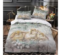 Lindo koala tocando la guitarra Funda de Edredón Cierre de Juego de 3 Piezas Impresión 3D incluye Fundas de Almohada Animal de dibujos animados Funda Edredon for Ancianos Super king（260x220cm）