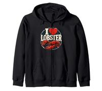 Lindo Langosta Playa Costera Mariscos Humor Maine Nautica Sudadera con Capucha