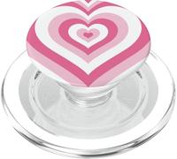 Lindo Latte Amor Café Corazón Rosa Pareja Amor Preppy Girly PopSockets PopGrip para MagSafe