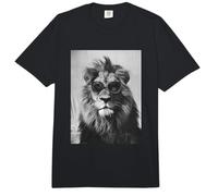 Lindo León con Gafas de Sol Felino Animal Meme Photo Booth Comfort Colors Adult Heavyweight T-Shirt