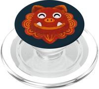 Lindo León Perro Japón Okinawa Vintage Kids Storybook Estético PopSockets PopGrip para MagSafe