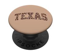 Lindo Leopardo de Texas Cowgirl Sur Country Girl PopSockets PopGrip Adhesivo