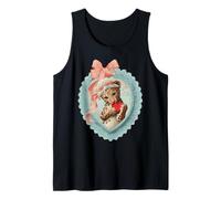 Lindo Leopardo San Valentín con corazón Vintage Animal Coquette Camiseta sin Mangas