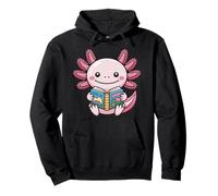 Lindo Libro de Lectura de ajolote de Dibujos Animados educación diseño Animal Sudadera con Capucha