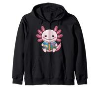 Lindo Libro de Lectura de ajolote de Dibujos Animados educación diseño Animal Sudadera con Capucha