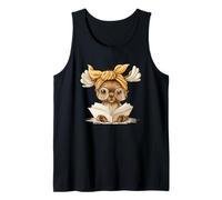 Lindo Libro de Lectura de Alce con Bandana Camiseta sin Mangas