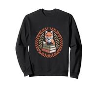 Lindo Libro Fox Reading Libros Biblioteca Sudadera