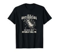 Lindo Llámame antisocial pero por favor no me llames Camiseta