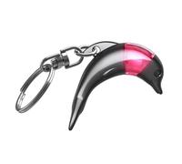Lindo llavero con diseño de delfín de descarga eléctrica con luz | Llavero antiestático para coche para puerta de coche, botón de ascensor, oficina en casa