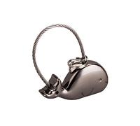 Lindo llavero con forma de ballena, llavero creativo, mini colgante para parejas, amantes, Black, Talla única, Cadena y abalorio