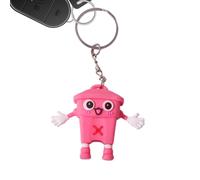 Lindo llavero de caricatura, llavero para coche, camión, espejo retrovisor | Bonito llavero de cubo de basura para cartera, bolso, equipaje, espejo retrovisor, teléfono, coche, viajes, fiesta