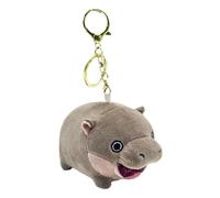 Lindo llavero de hipopótamo: colgante de animal de peluche, llavero pequeño y suave que agrega estilo a bolsos y mochilas | Perfecto para regalo de cumpleaños de Navidad, accesorio de viaje, decoració